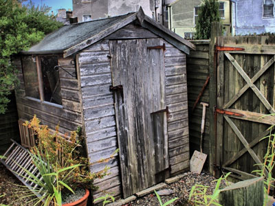 Shed demolition, cleanup and removal services for properties and yards in the Twin Cities metro area from ZNT Property Services.